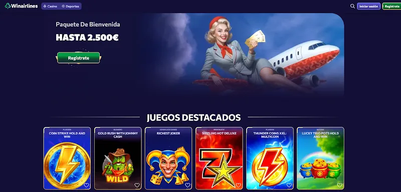 Winairlines — cashback semanal del 25 % y aplicación propia